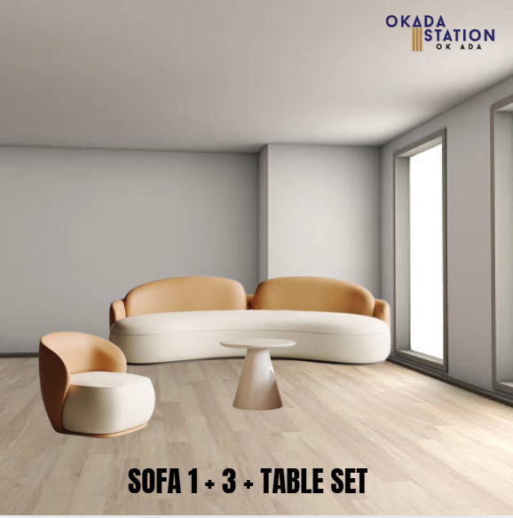 OK OFFICE SOFA 1 + 3 + TABLE SET