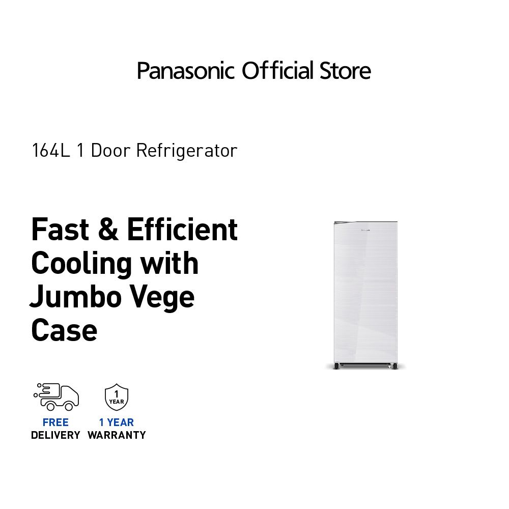 Panasonic NR-AF176SSMY 1 Door Fridge G164L Shining Sliver