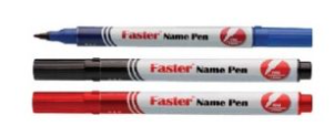 FASTER 700 NAME PEN MARKER (1.0) - BLACK / BLUE / RED
