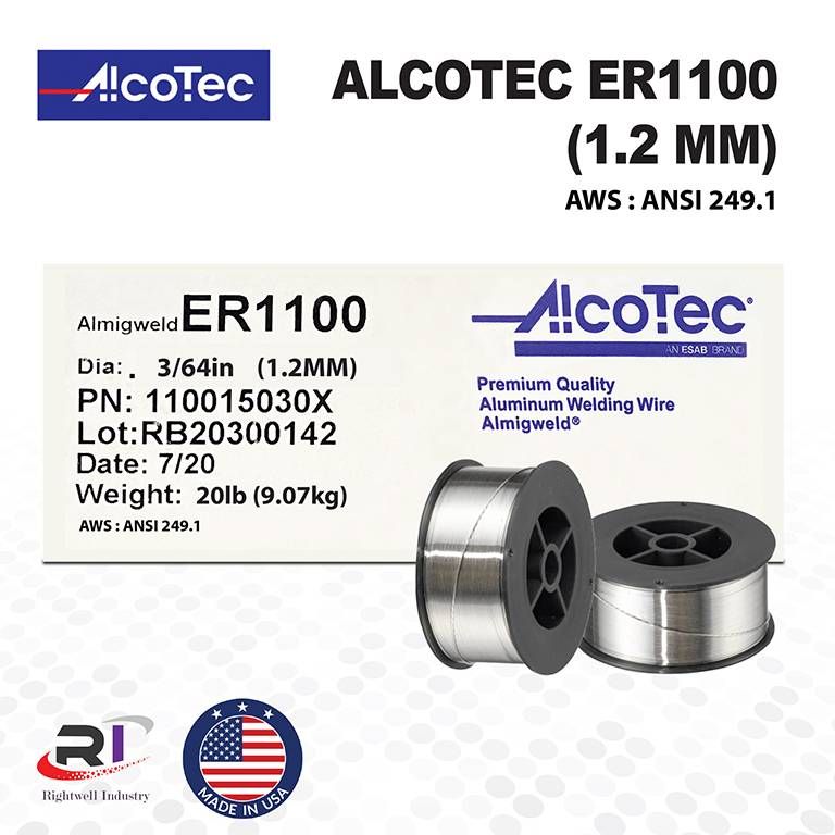 ALCOTEC ER1100 ALUMINUM MIG WELDING WIRE (1.0MM) 7.26KG
