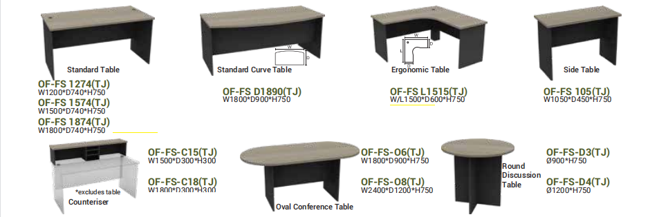 OFIS FS THUJA LIGHT SERIES TABLES_THUJA LIGHT
