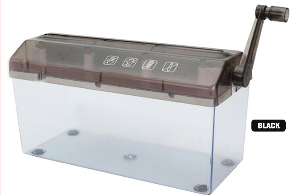 A4 Size Mini Paper Shredder Documents Cutting Machine Manual Hand File Tool School Pencincang Kertas