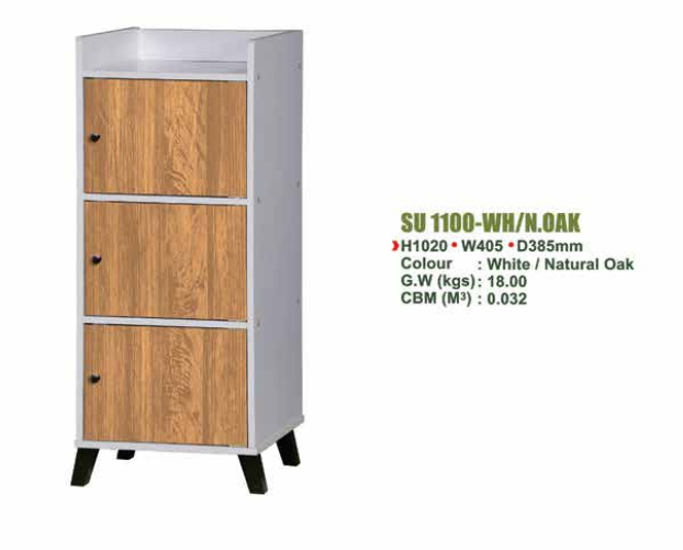 SU UTILITY SHELF SU 1100-WH/N.OAK & WH/WN