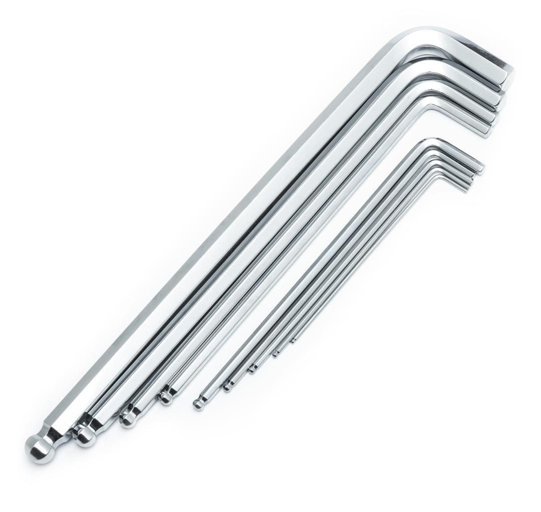 Sata 9-piece extended ball head hexagon set