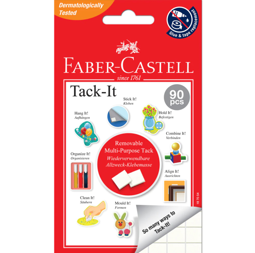 FABER-CASTELL TACK-IT ADHESIVE 50G (90 PCS)