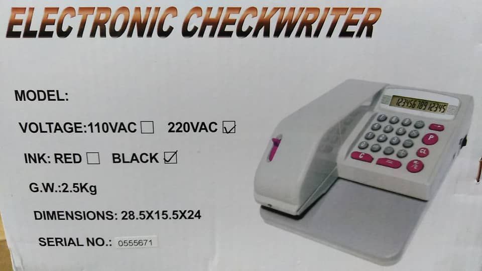 ELECTRONIC CHECKWRITER