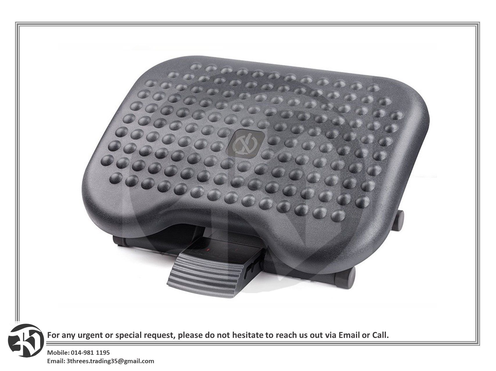 Ergonomic Foot Rest with Massage Texture