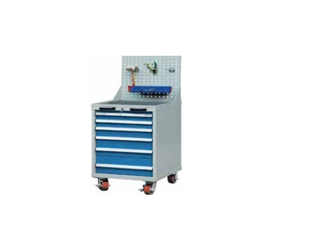 Temo 717*572*970mm Roller Cabinet with Tool Panels - Double Slides