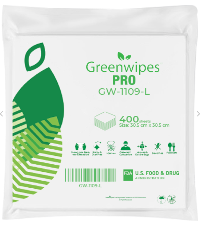 GW-1109 – GREENWIPES® PRO CLEANROOM WIPES