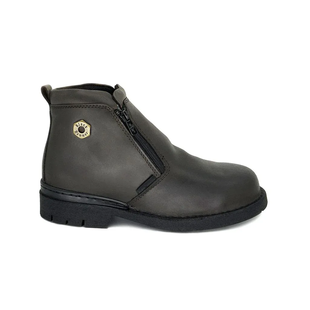 Others *BLACK HAMMER Kasut Hujung Besi BH 4663 | Low Cut Zipper Steel Toe Cap Safety Boots