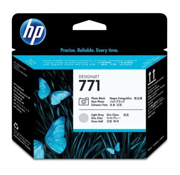 Genuine Malaysia HP Warranty - HP 771 Photo Black and Light Gray Designjet Printhead