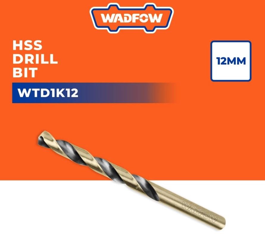 WADFOW HSS DRILL BIT DIAMETER (12MM) WTD1K12