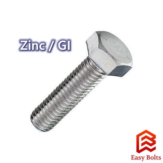 Hex Bolt M24 x 50mm ~ 100mm (High Tensile Grade 8.8 Hexagon Screw)