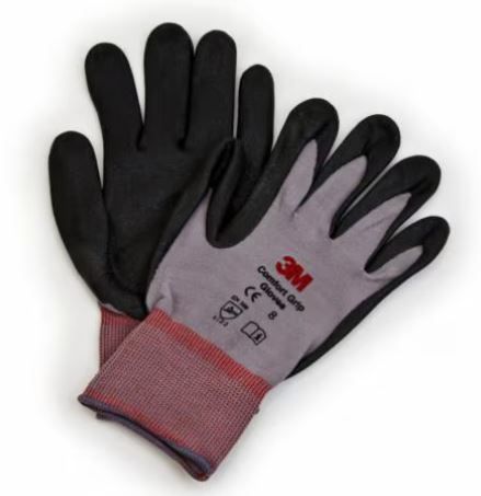 3M GRA100E Comfort Grip Gloves (M) Size