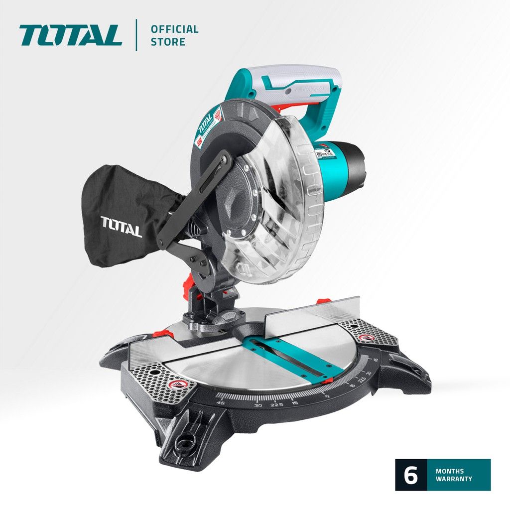 TOTAL TS42142101 MITRE SAW (SUITABLE WITH BLADE FOR WOOD , BLADE FOR ALUMINIUM)