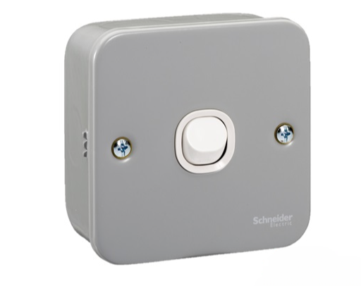 SCHNEIDER ESM31_1_2AR_G11 10AX 250V 1GANG 1WAY SWITCH (METALCLAD)