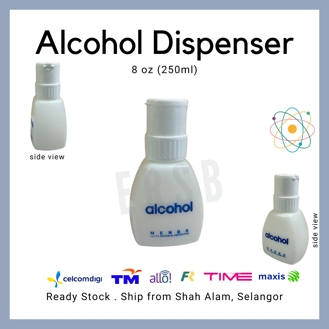 Menda Spill Proof Alcohol Dispenser bottle 8oz (250ml)