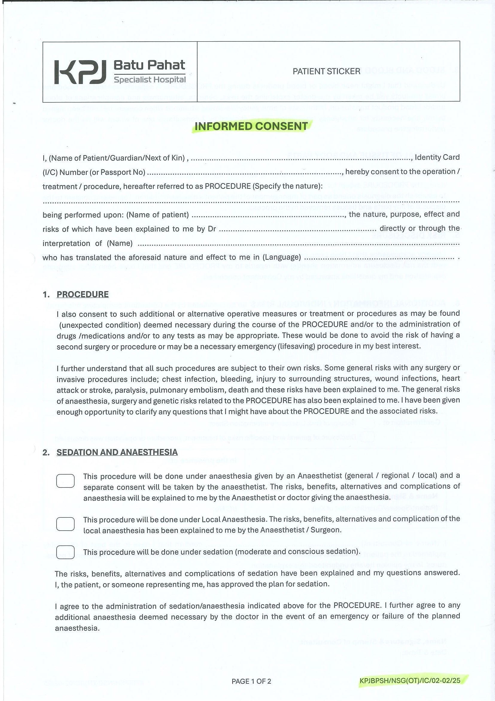 Informed Consent