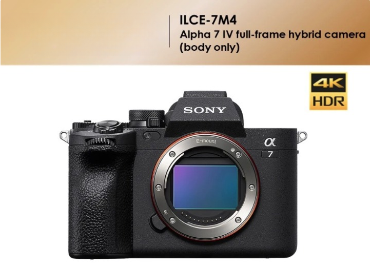 SONY ILCE-7M4/ILCE-7M4K ALPHA 7 IV FULL-FRAME HYBRID CAMERA