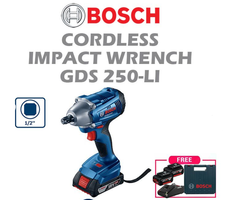 BOSCH GDS 250-LI CORDLESS IMPACT WRENCH GDS250-LI