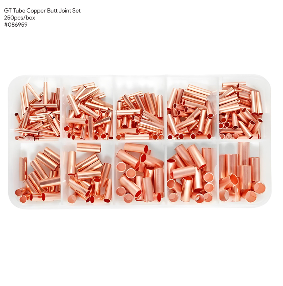 RANDOM GT TUBE COPPER BUTT JOINT 1-6MM (250PCS/BOX) RANDOM