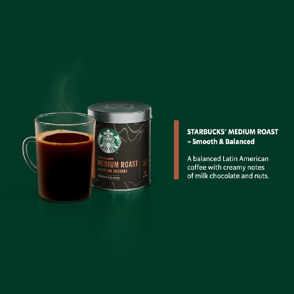 STARBUCKS *STARBUCKS Premium Instant Coffee, 90g Tin