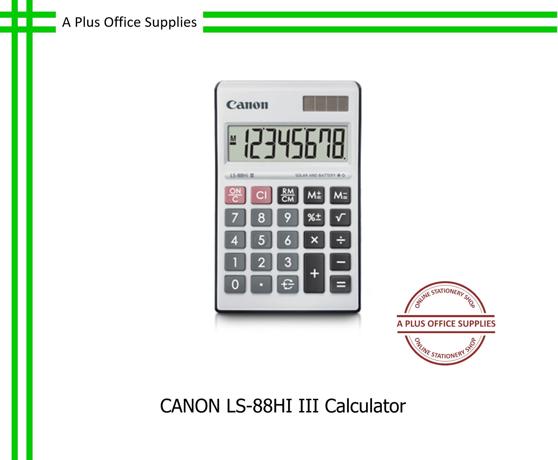 CANON LS-88HI III Calculator / Kalkulator 8 Digit