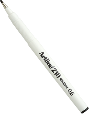 ARTLINE 210 SIGN PEN 0.6mm(BLACK,BLUE,RED,GREEN)