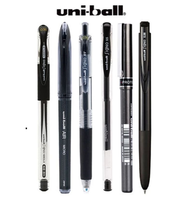 Uniball Ball Pen Biru, Hitam, Merah