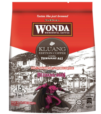 WONDA 3IN1 KOPI KLUANG  18GX15S/PKT