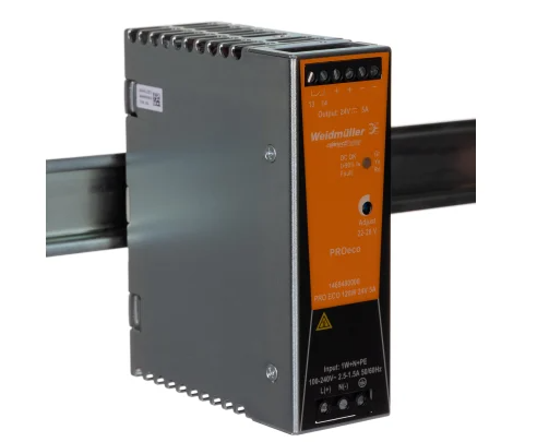 *Weidmüller PROeco 120W 24VDC 5A DIN Rail Power Supply – Model 1469480000