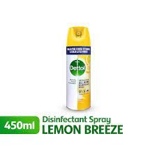 Dettol Disinfectant Spray 450ml (Lemon Breeze)