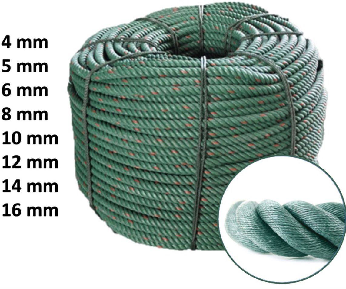 Rope TALI PE ROPE/ GREEN ROPE/ NYLON ROPE / PE ROPE / POLYETHYLENE ROPE