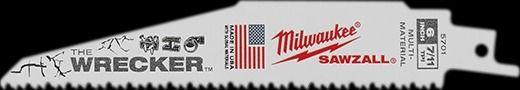MILWAUKEE 6" 7/11 TPI WRECKER™ SAWZALL™ Blade (5pcs)