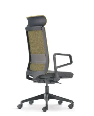 NEXUS SURFACE PRESIDENTIAL HIGH BACK CHAIR - SF8410N-24A71(BLACK ARM REST)