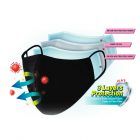DR.MAMA SELF SANITIZING ANTI-MICROBIAL FABRIC MASK 100X WASHEABLE/ 3LAYER PROTECTION WITH SILVER INFUSE FABRIC & FIBRE FILTER