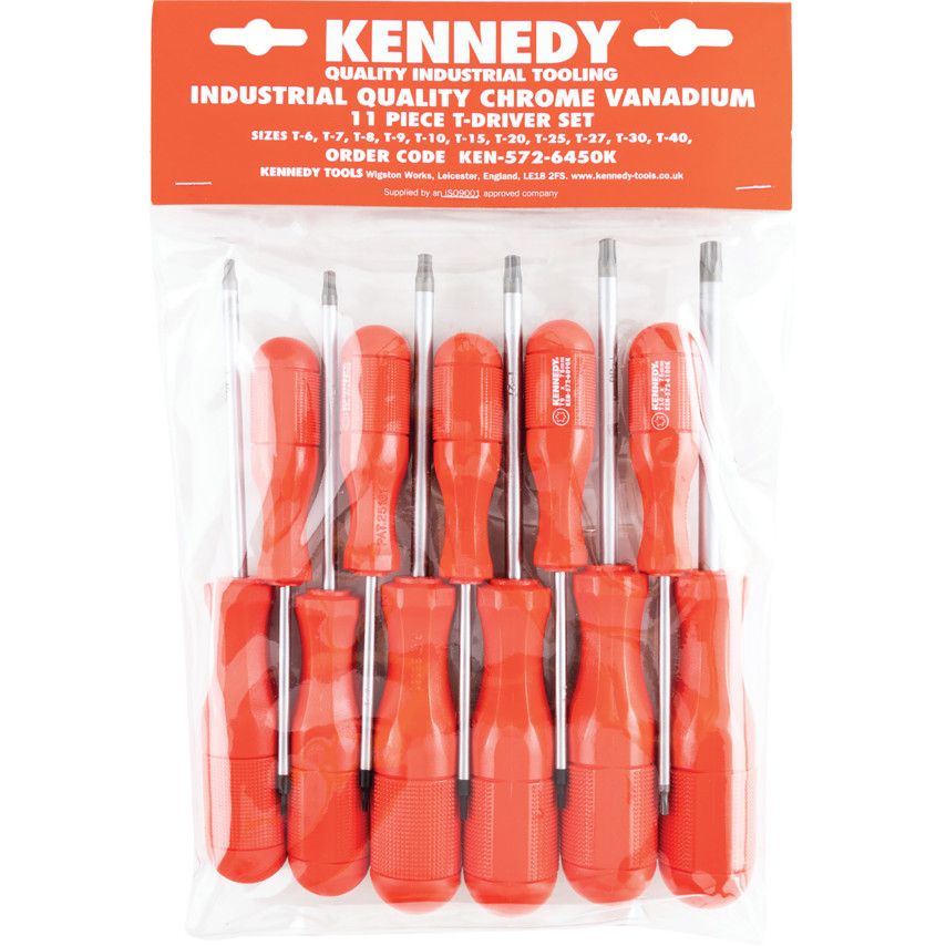 OEM Kennedy Hi-Grip, Torx, Screwdriver Set, Set of 11