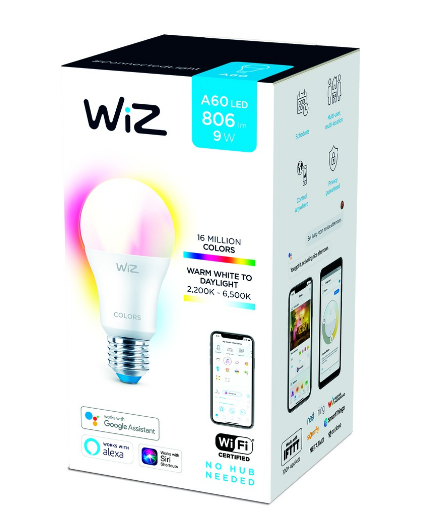 Genuine Malaysia Philips Warranty - Philips WiZ E27 LED Smart Lighting Tunable White and Colour Bulb 9W (2700K - 6500K)