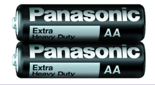 PANASONIC AA 1.5V SIZE EXTRA HEAVY DUTY BATTERY 1PACK/4PCS