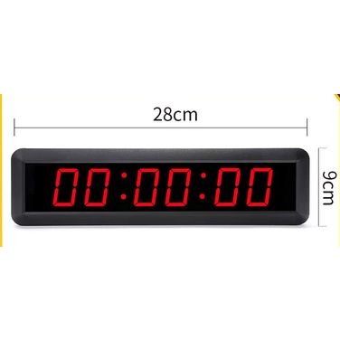 LED Digital Wall Clock Count Up Count Down Stopwatch TIMER REMOTE CONTROL