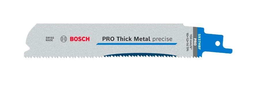 BOSCH PRO THICK METAL PRECISE S937HBF BLADE, 1.1 X 25 X 150 MM, 5 PCS (2608658997)