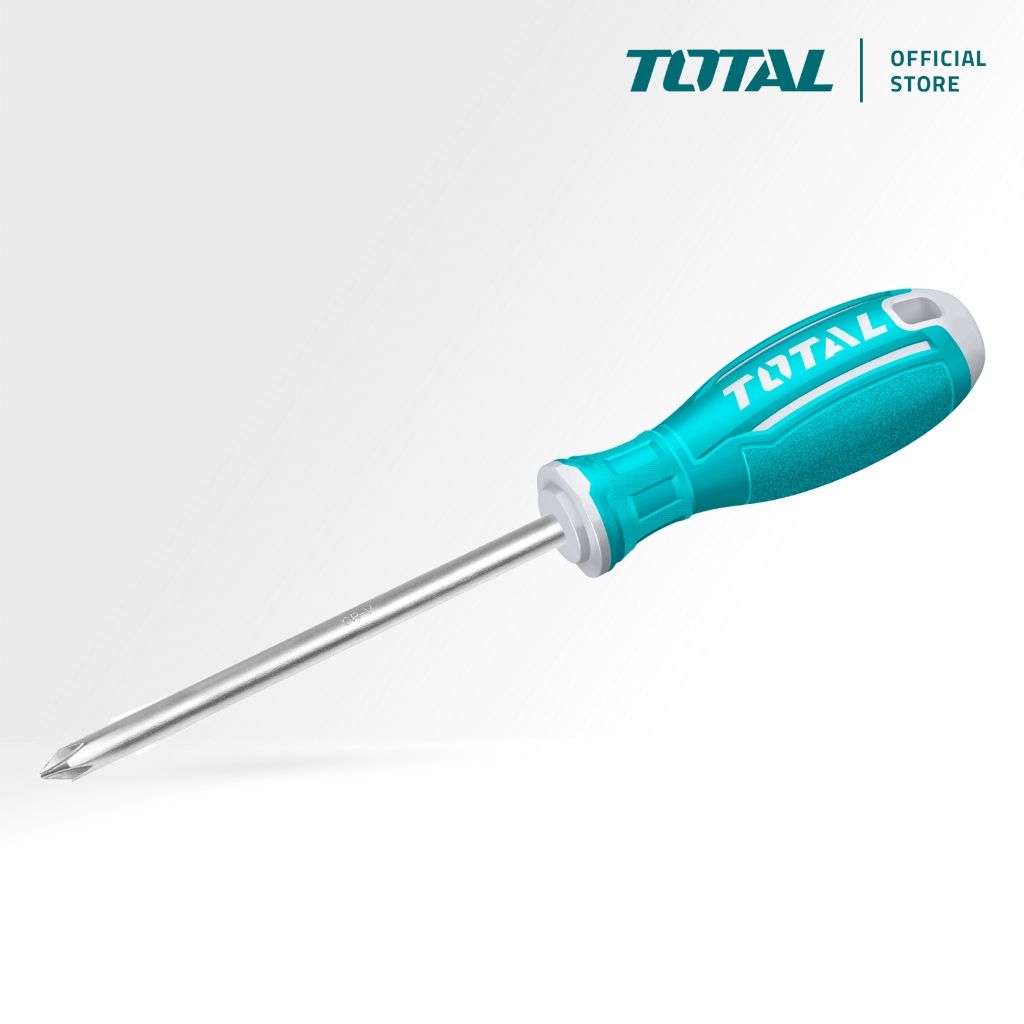 TOTAL PHILLIPS SCREWDRIVER WITH CR-V MAGNETIC STEEL (PH1/2 X 100-150MM) TSDRSPH1100/TSDRSPH2125/TSDRSPH2150