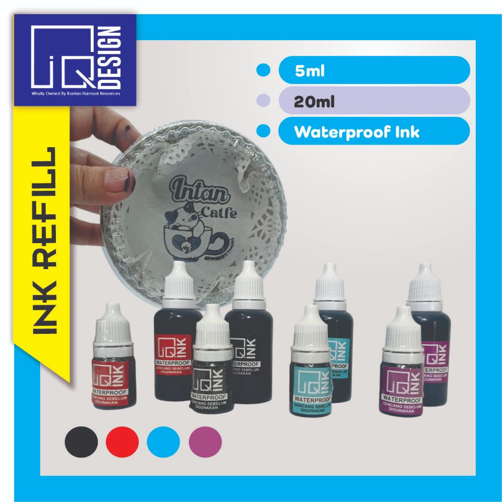 FOR MAGIC STAMP - WATERPROOF INK FOR PLASTIC PACKAGING/DAKWAT KALIS AIR UNTUK PLASTIK / DRY FAST INK (20ML)