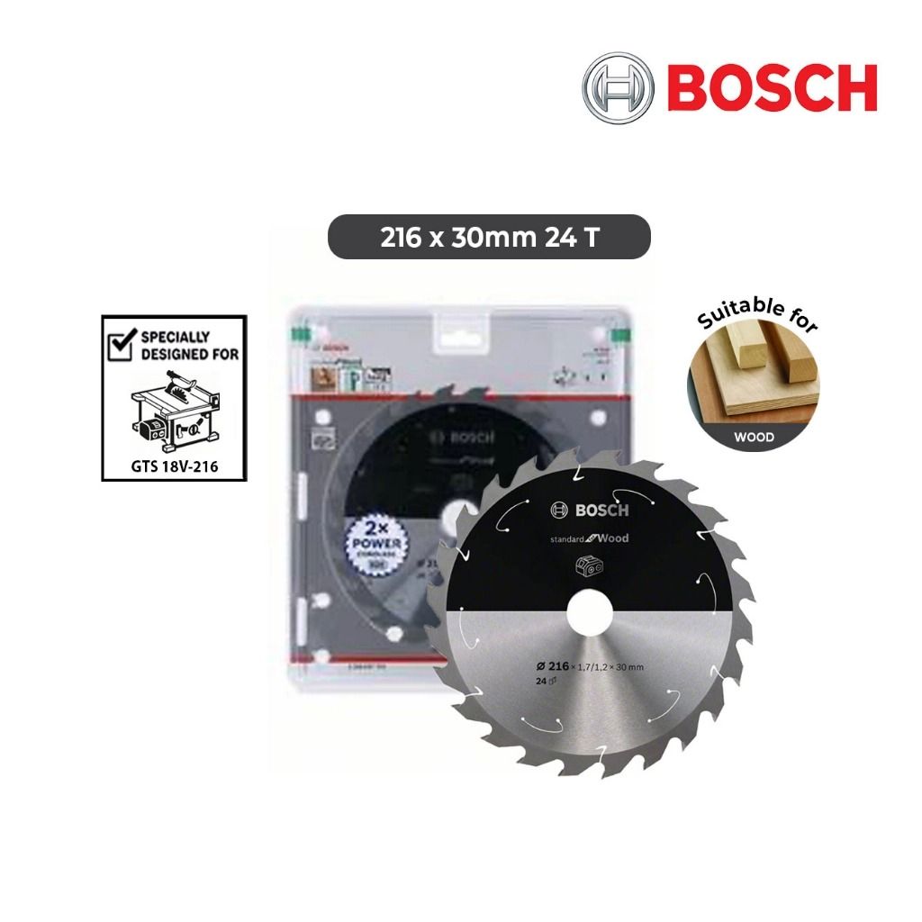 BOSCH 184mm 165mm 216mm Cutting Disc for GKS18V-68 GC GKS18V-57 GTS18V-216 Standard Circular Saw Blade T24 T48 T56 T36