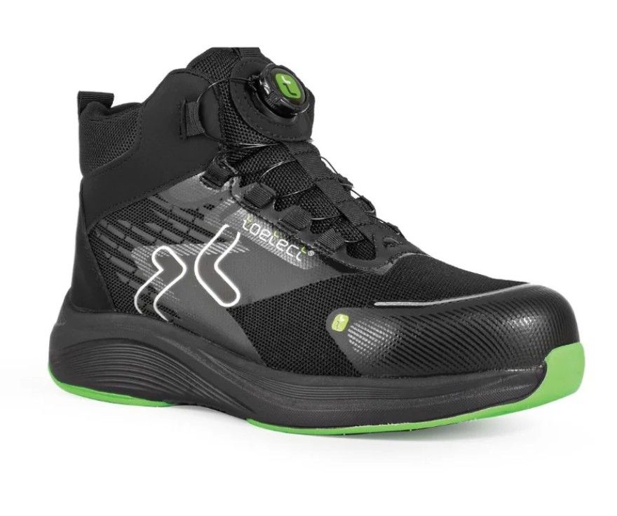 ToeTect Mid-cut Fast Lock Lacing System - Black (EU 39-44)