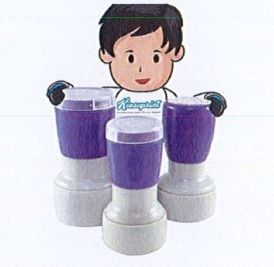 OEM *Pre Ink Stamp 2cm diameter (Blue Ink) 1 Pc