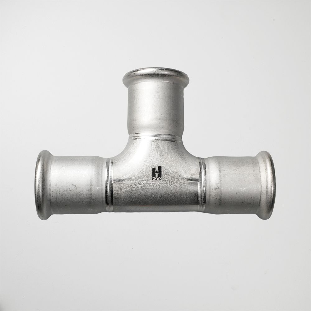 Hoto Press Fit Stainless Steel Equal Tee 22x22x22mm