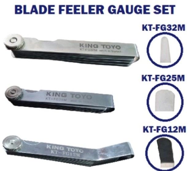 KINGTOYO KING TOYO 32 pcs/ 25/ 12pcs Blades Feeler Gauge Set (KT-FG32M/ KT-FG25M/ KT-FG12M)