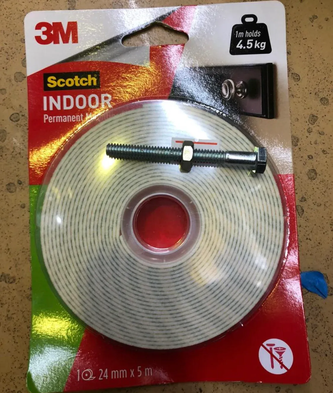 3M Double Sided SCOTCH MOUNTING TAPE - 114 24mm X 5M
