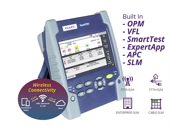 SmartOTDR PRO 1310/1550nm,37/35dB, OPM, WIFI, VFL ...